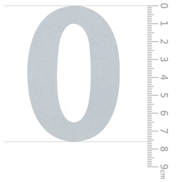 Reflective Mailbox  Address Stickers Numbers Markers Vinyl  Decals 3”H, Silver White