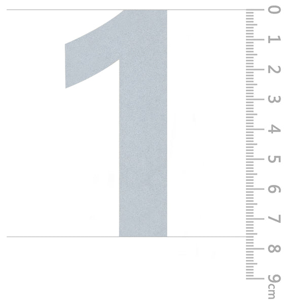 Reflective Mailbox  Address Stickers Numbers Markers Vinyl  Decals 3”H, Silver White
