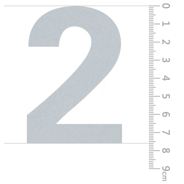 Reflective Mailbox  Address Stickers Numbers Markers Vinyl  Decals 3”H, Silver White