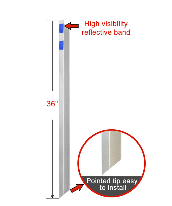 White Fiberglass 2Pack 1.81*36inch