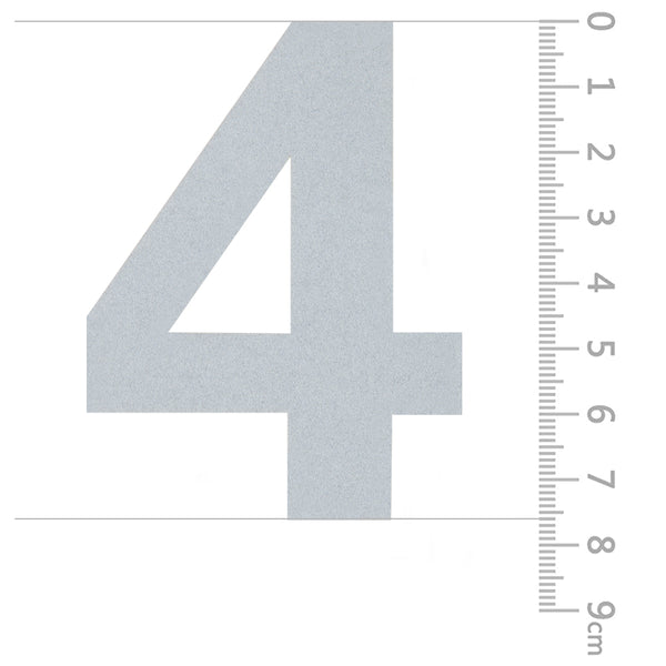 Reflective Mailbox  Address Stickers Numbers Markers Vinyl  Decals 3”H, Silver White