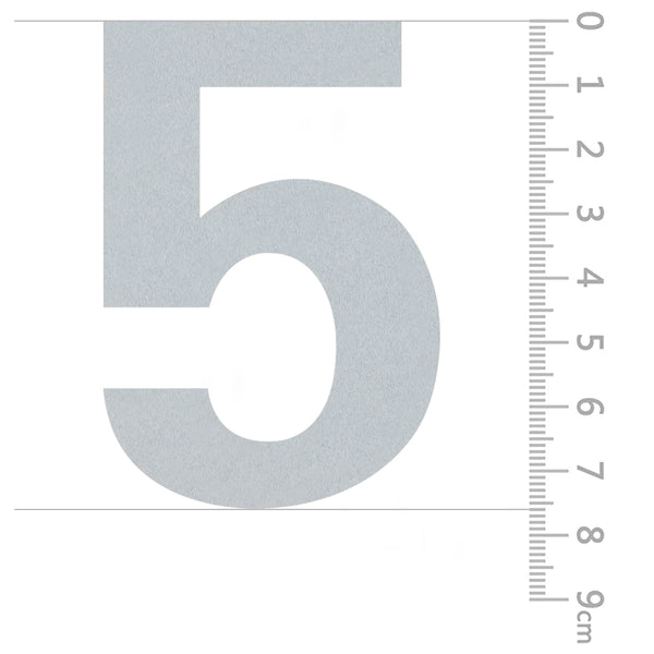 Reflective Mailbox  Address Stickers Numbers Markers Vinyl  Decals 3”H, Silver White
