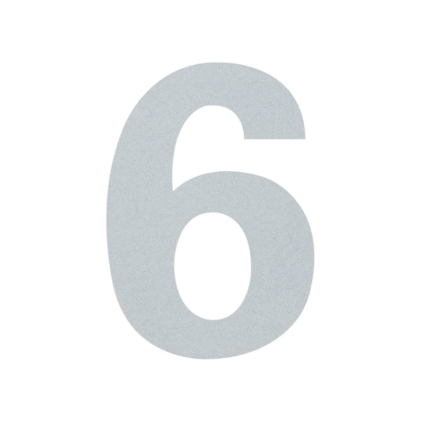 Reflective Mailbox  Address Stickers Numbers Markers Vinyl  Decals 3”H, Silver White
